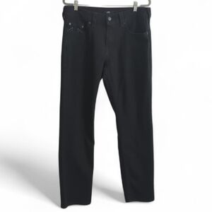 True Religion Black Gino Relaxed Slim Jeans w Pockets Size 34